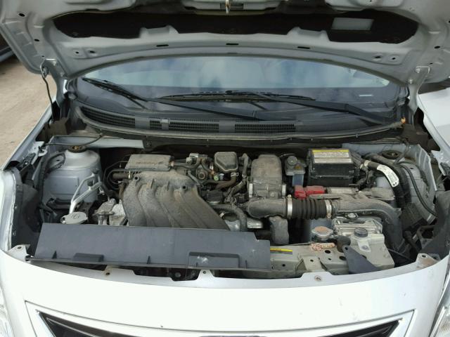 3N1CN7AP9EL815782 - 2014 NISSAN VERSA S SILVER photo 7