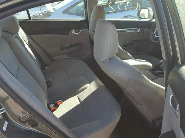 2HGFB2F86DH533759 - 2013 HONDA CIVIC EX GRAY photo 6