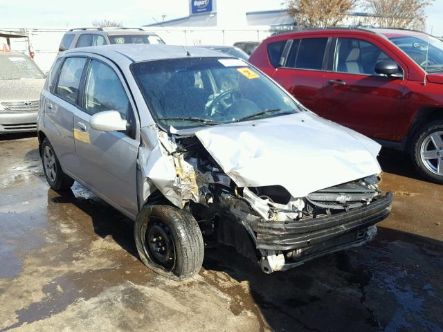 KL1TD66646B512526 - 2006 CHEVROLET AVEO SILVER photo 1