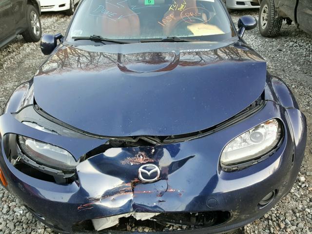 JM1NC26FX80155591 - 2008 MAZDA MX-5 MIATA BLUE photo 7