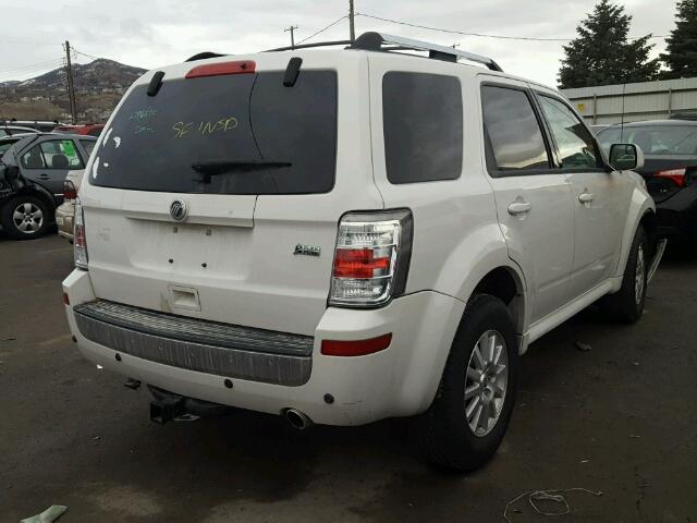 4M2CN9HG2BKJ02213 - 2011 MERCURY MARINER PR WHITE photo 4