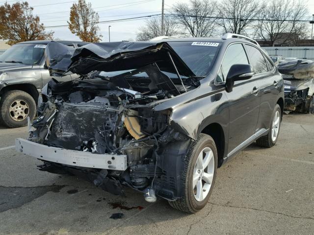 2T2BK1BA6DC182583 - 2013 LEXUS RX 350 BLACK photo 2