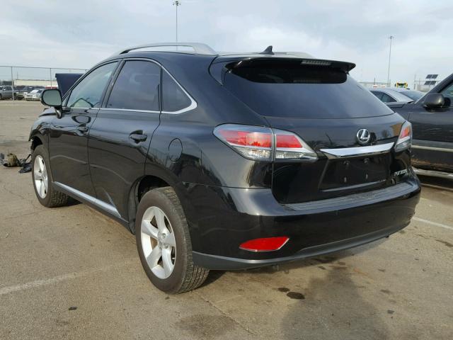 2T2BK1BA6DC182583 - 2013 LEXUS RX 350 BLACK photo 3