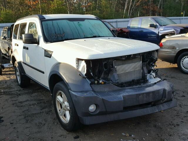 1D8GU28K57W586675 - 2007 DODGE NITRO SXT WHITE photo 1