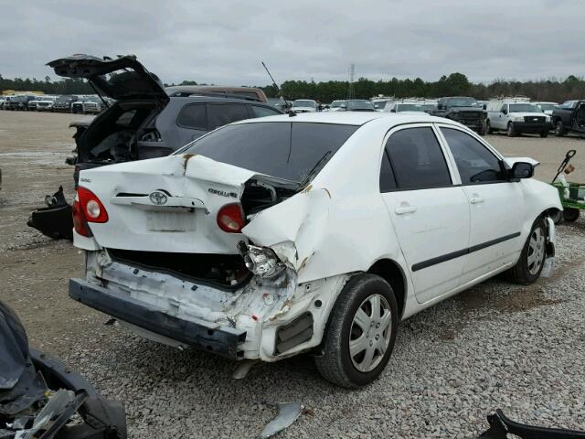 1NXBR32E16Z638974 - 2006 TOYOTA COROLLA CE WHITE photo 4