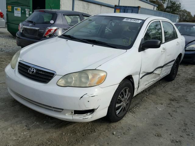 1NXBR32E25Z447370 - 2005 TOYOTA COROLLA WHITE photo 2