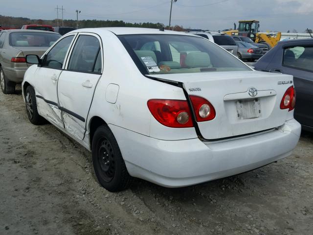 1NXBR32E25Z447370 - 2005 TOYOTA COROLLA WHITE photo 3