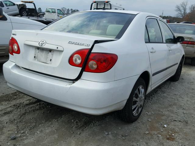 1NXBR32E25Z447370 - 2005 TOYOTA COROLLA WHITE photo 4