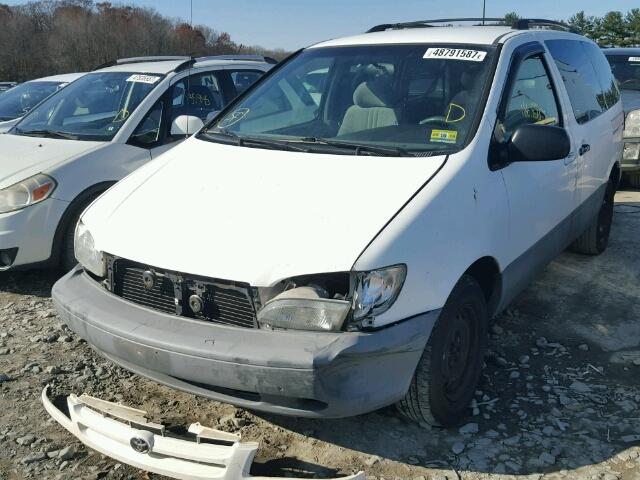 4T3ZF13C1XU093800 - 1999 TOYOTA SIENNA LE WHITE photo 2