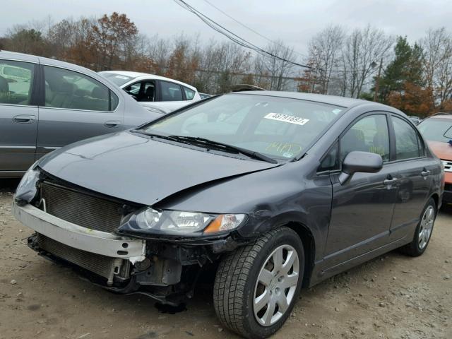 2HGFA1F5XAH524822 - 2010 HONDA CIVIC LX GRAY photo 2