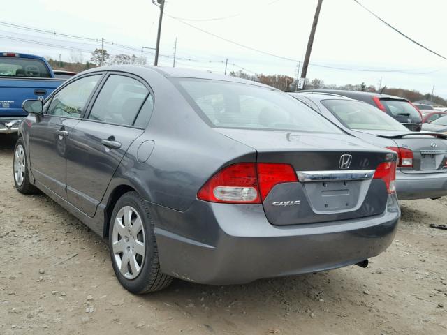 2HGFA1F5XAH524822 - 2010 HONDA CIVIC LX GRAY photo 3