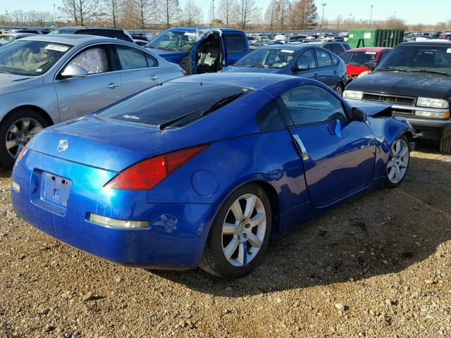 JN1AZ34D23T120302 - 2003 NISSAN 350Z COUPE BLUE photo 4