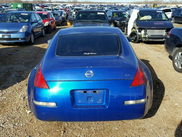 JN1AZ34D23T120302 - 2003 NISSAN 350Z COUPE BLUE photo 6