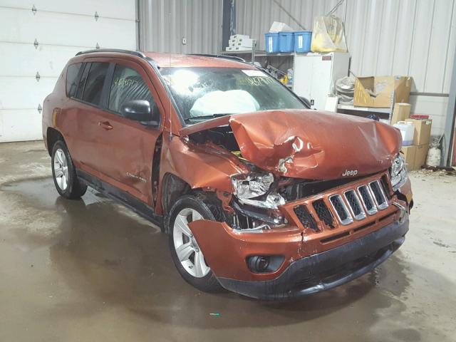 1C4NJDBB4CD616242 - 2012 JEEP COMPASS SP ORANGE photo 1