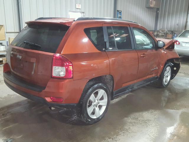 1C4NJDBB4CD616242 - 2012 JEEP COMPASS SP ORANGE photo 4