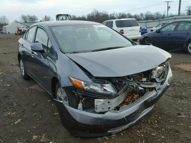 19XFB2F58CE388870 - 2012 HONDA CIVIC LX GRAY photo 1