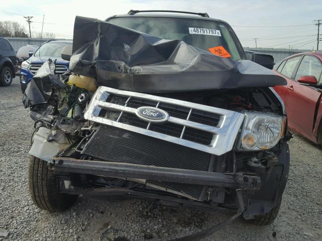 1FMCU0D79AKA52690 - 2010 FORD ESCAPE XLT BLACK photo 7