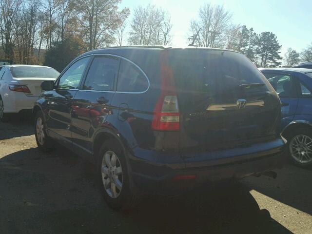 5J6RE48729L030303 - 2009 HONDA CR-V EXL BLUE photo 3