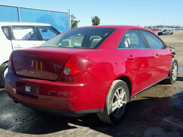 1G2ZG558964119332 - 2006 PONTIAC G6 SE1 RED photo 4