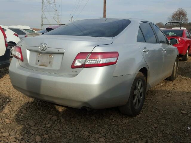 4T1BF3EK9BU708208 - 2011 TOYOTA CAMRY BASE SILVER photo 4