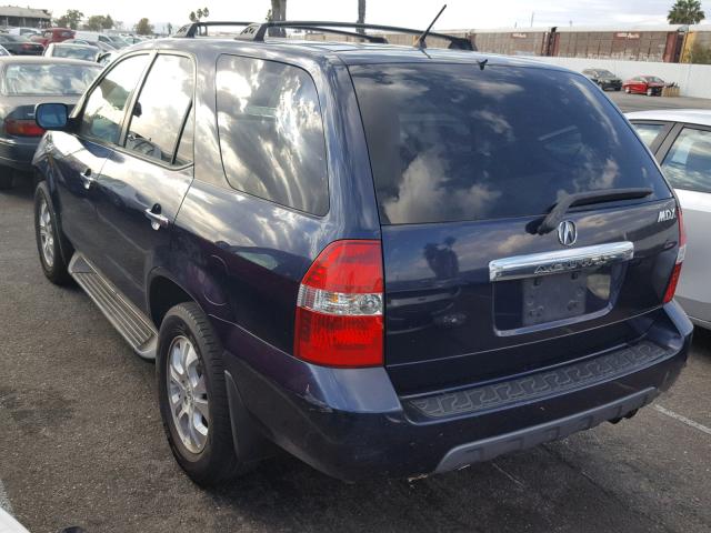 2HNYD18993H511622 - 2003 ACURA MDX TOURIN BLUE photo 3