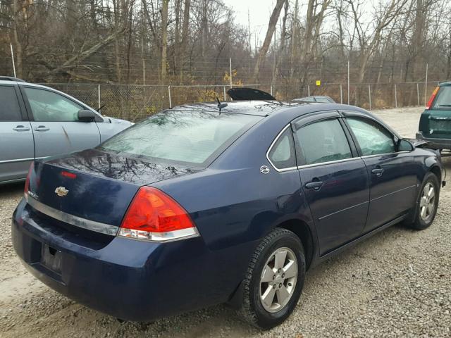 2G1WT58K479171363 - 2007 CHEVROLET IMPALA LT BLUE photo 4