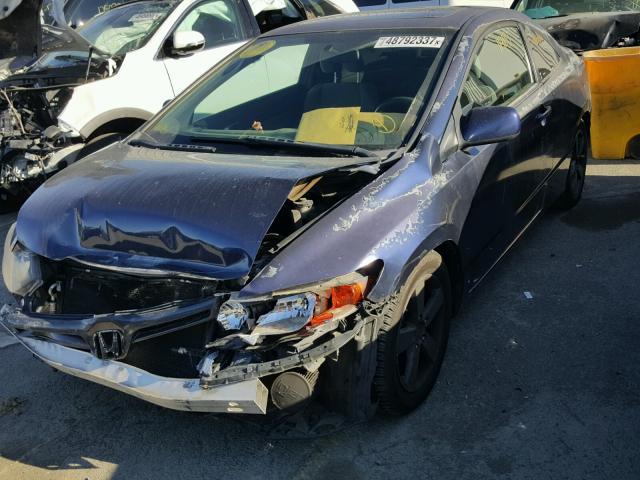 2HGFG12857H505800 - 2007 HONDA CIVIC EX 蓝色 照片 2