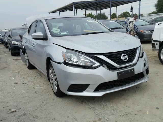 3N1AB7AP9HY204495 - 2017 NISSAN SENTRA S SILVER photo 1