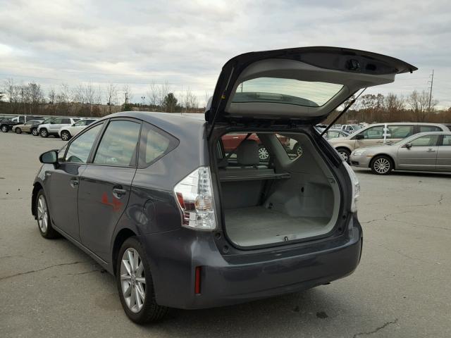 JTDZN3EU8C3183592 - 2012 TOYOTA PRIUS V GRAY photo 3