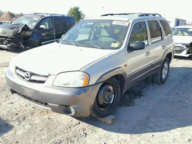 4F2CZ94174KM07401 - 2004 MAZDA TRIBUTE LX BEIGE photo 2