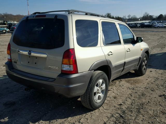 4F2CZ94174KM07401 - 2004 MAZDA TRIBUTE LX BEIGE photo 4