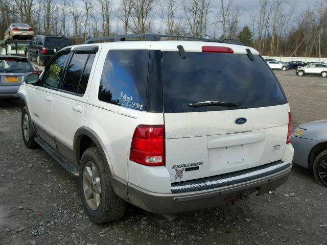 1FMZU74K04UB99870 - 2004 FORD EXPLORER E WHITE photo 3