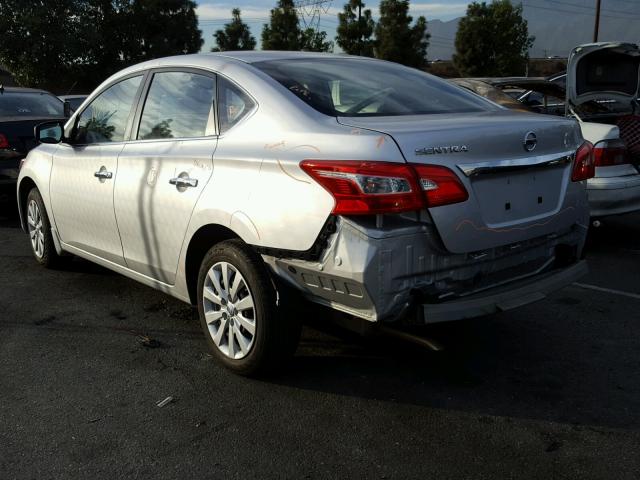 3N1AB7AP1GY223640 - 2016 NISSAN SENTRA S SILVER photo 3