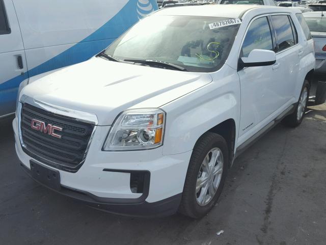 2GKALMEK5H6348364 - 2017 GMC TERRAIN SL WHITE photo 2