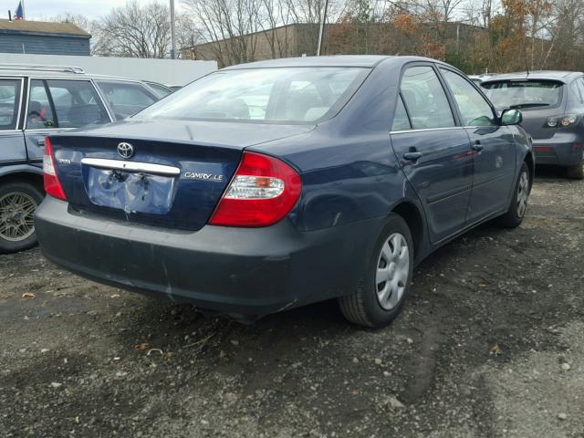 4T1BE32K53U672297 - 2003 TOYOTA CAMRY LE ლურჯი ფოტო 4