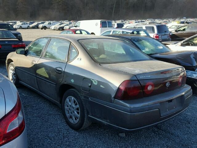 2G1WF55E929356314 - 2002 CHEVROLET IMPALA GOLD photo 3