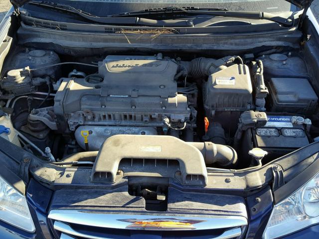 KMHDU4AD0AU197983 - 2010 HYUNDAI ELANTRA BL BLUE photo 7