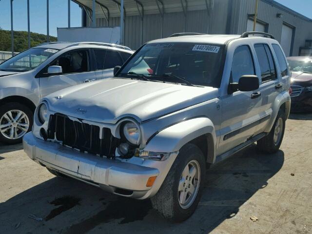 1J4GL48K87W703222 - 2007 JEEP LIBERTY SP SILVER photo 2