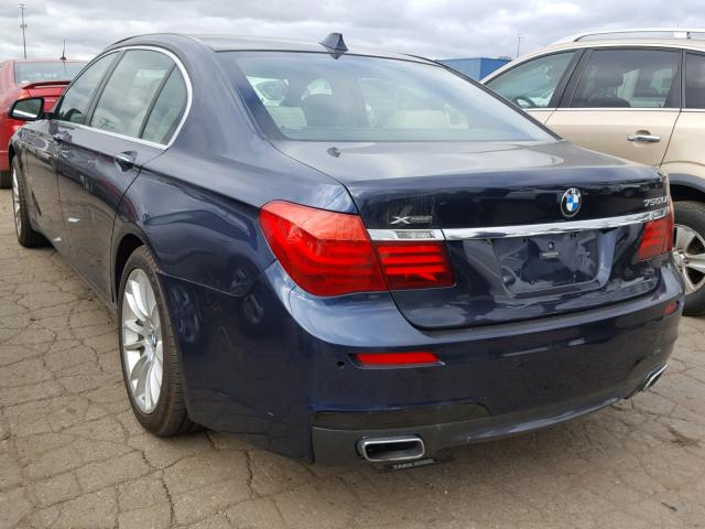 WBAYF8C51ED652887 - 2014 BMW 750 LXI BLUE photo 3