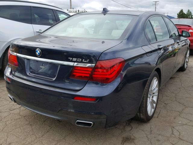 WBAYF8C51ED652887 - 2014 BMW 750 LXI BLUE photo 4