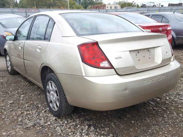 1G8AJ52FX3Z100195 - 2003 SATURN ION LEVEL TAN photo 3