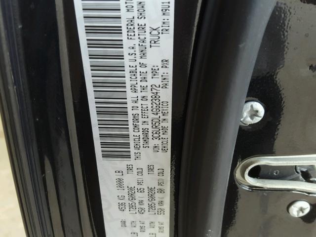 3C6UR5DL4GG238472 - 2016 RAM 2500 SLT BLACK photo 10