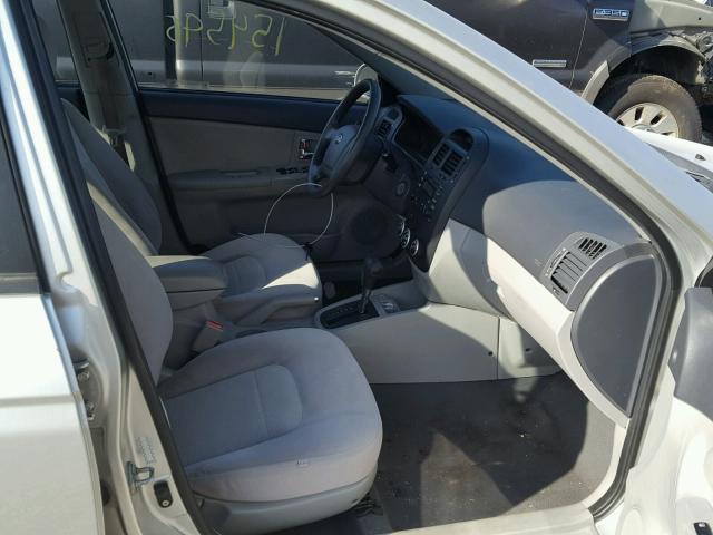 KNAFE121385521071 - 2008 KIA SPECTRA EX SILVER photo 5