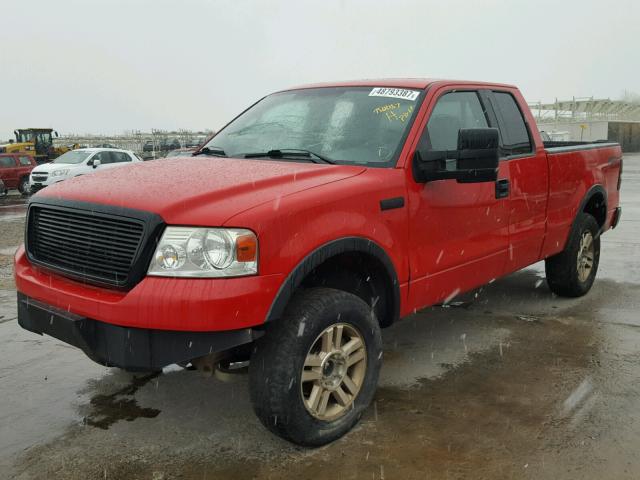 1FTPX14574NB29190 - 2004 FORD F150 RED photo 2