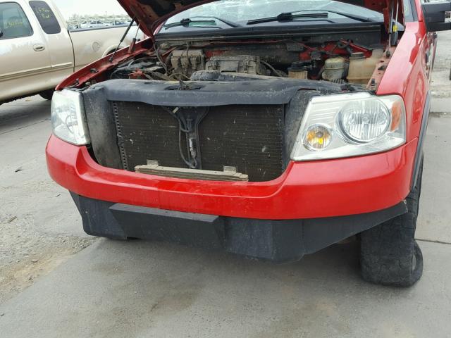 1FTPX14574NB29190 - 2004 FORD F150 RED photo 7