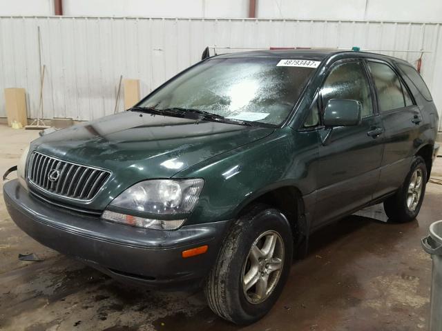 JT6HF10U8Y0097381 - 2000 LEXUS RX 300 GREEN photo 2