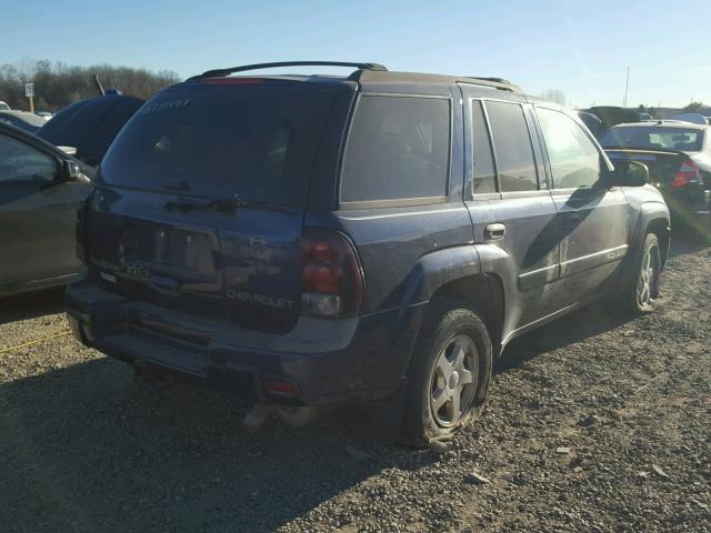 1GNDT13S522493099 - 2002 CHEVROLET TRAILBLAZE BLUE photo 4