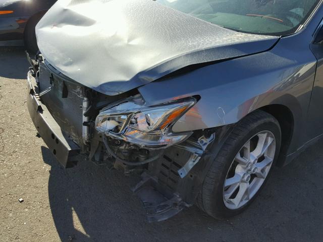 1N4AA5AP8EC494369 - 2014 NISSAN MAXIMA S GRAY photo 9