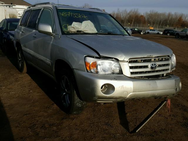 JTEDP21A650089284 - 2005 TOYOTA HIGHLANDER SILVER photo 1