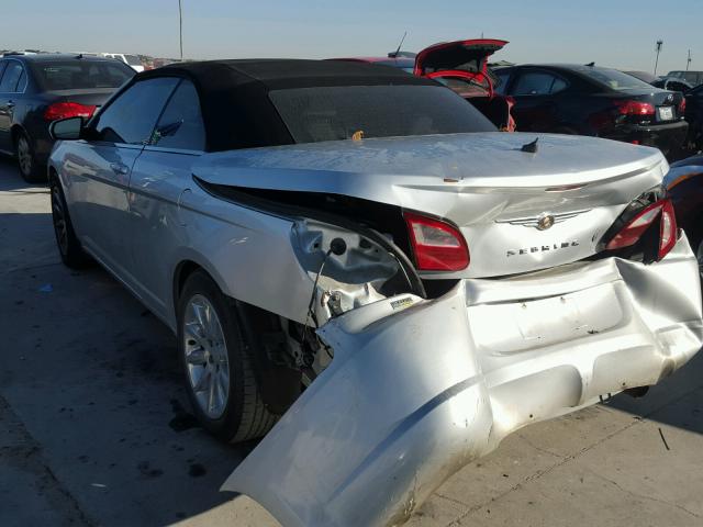 1C3LC55R58N639616 - 2008 CHRYSLER SEBRING TO SILVER photo 3